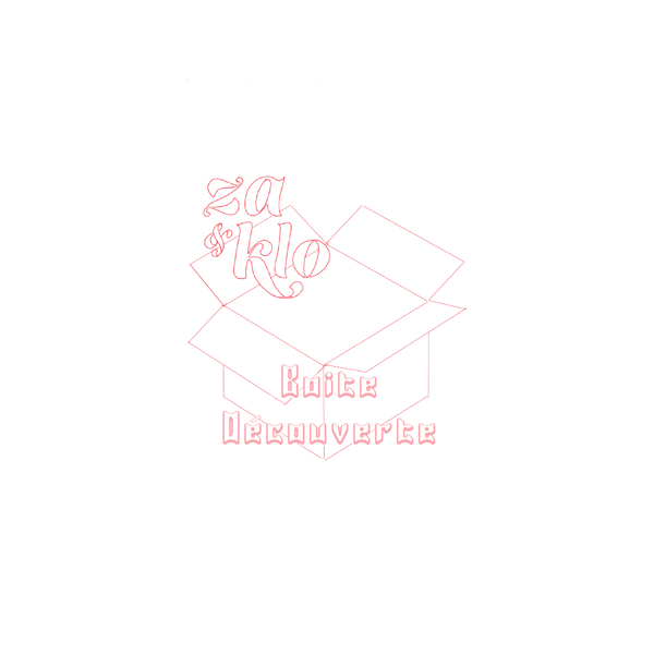 Dessin d’une boîte illustrant la Boîte Découverte, avec une typographie visible affichant « Boîte Découverte ». Cette boîte personnalisable permet de découvrir nos cafés à votre façon, en choisissant 4 cafés de 150 g parmi notre sélection. Idéale pour offrir ou explorer différents profils de café, avec la possibilité de demander des suggestions aux torréfactrices.