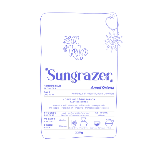 Sungrazer - Tropical, lumineux & nectaré Za & Klo Torréfactrices