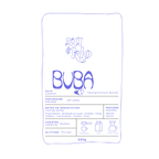 Image of Za and Klo torefactrice, Cafe Buba. Un café naturel en provenance de Moyinga au Burundi. Ce bourbon naturel&nbsp;a l'éclat de la fraise blanche, une richesse qui rappelle les bonbons Brookside, la saveur de noix sucrées de l’amaretti, et la cerise.