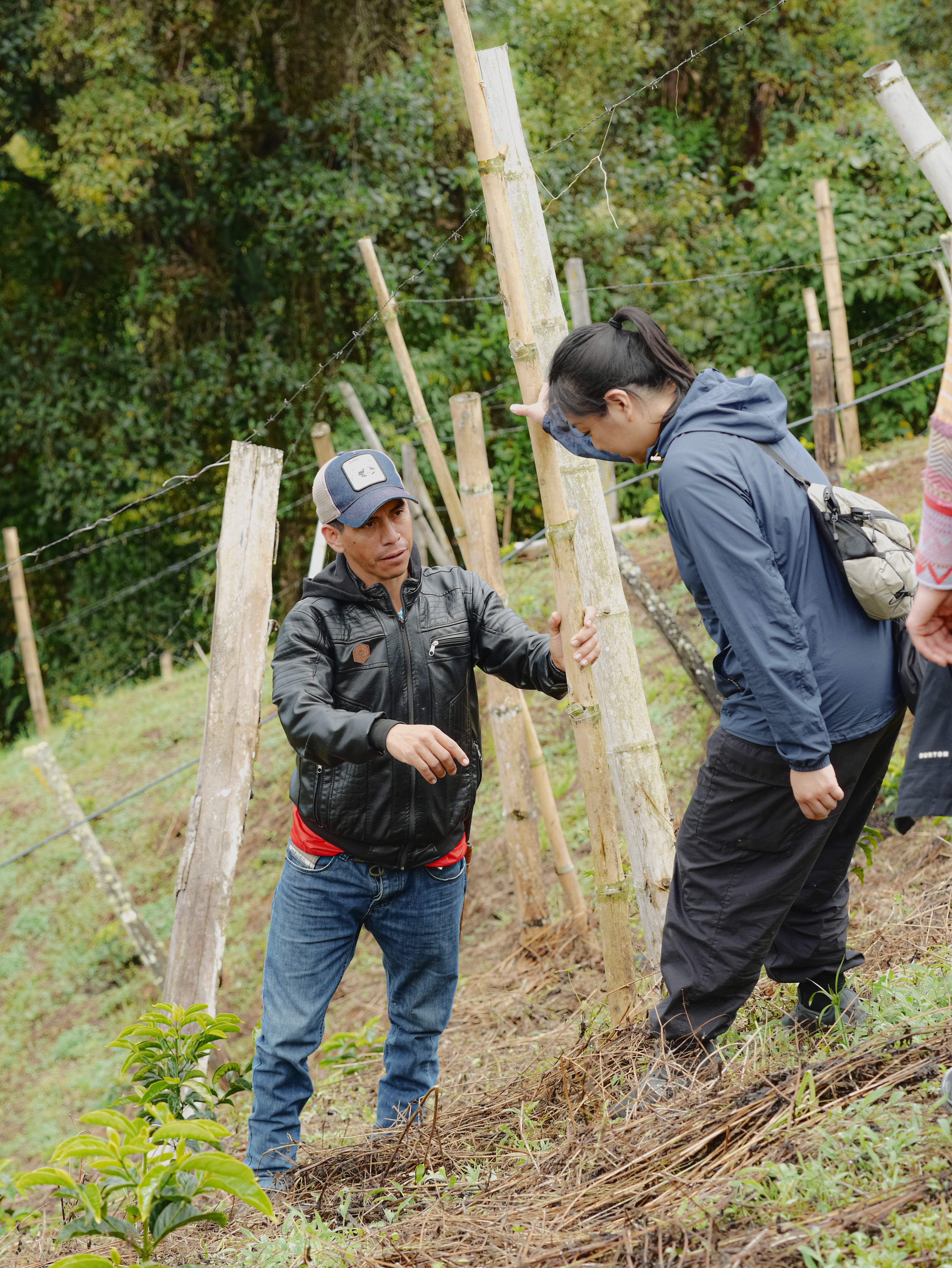Edwin & Javier with their family at El Mesón coffee farm in the Monkaaba community, Colombia.