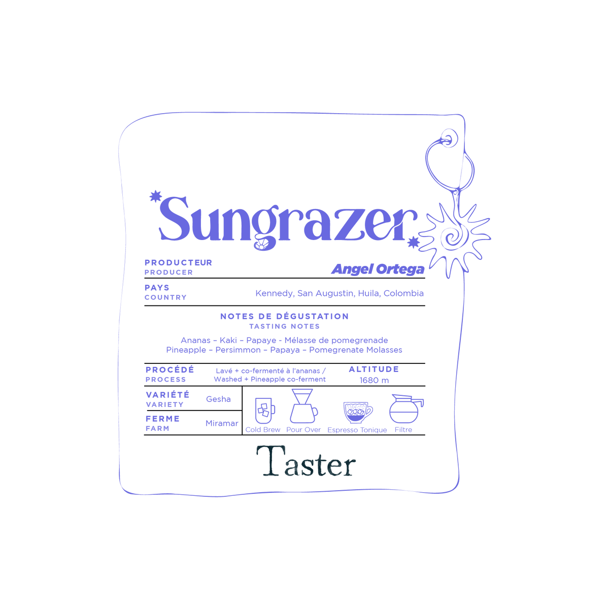 Sungrazer - Tropical, lumineux & nectaré Za & Klo Torréfactrices