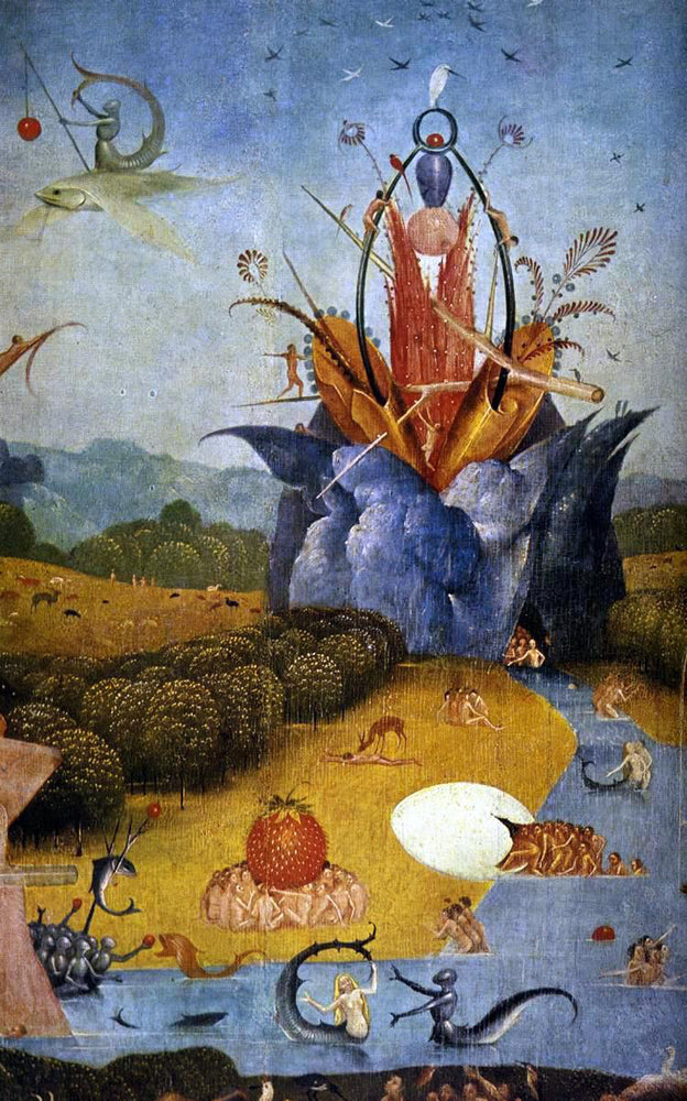 The garden of earthly delights cropped image by Hieronymus Bosch 