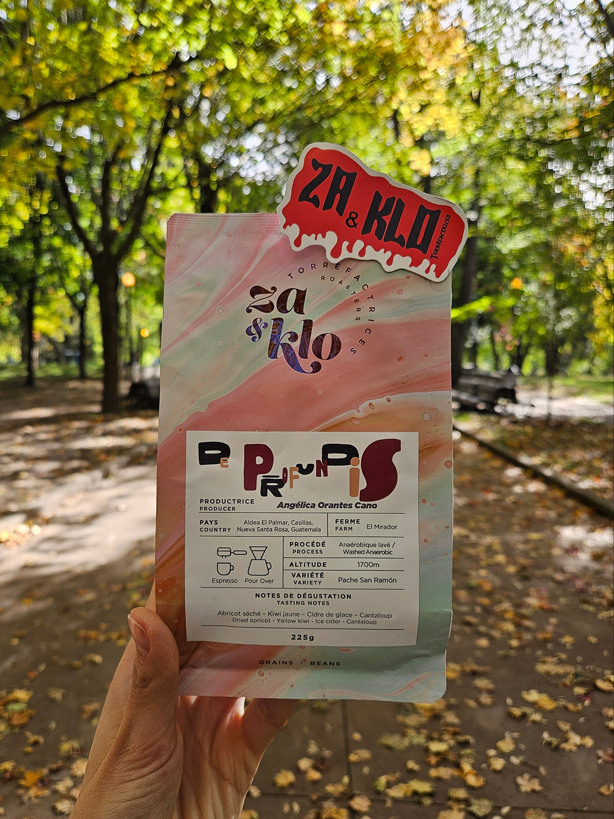 Picture of Za & Klo torrefactrices coffee bag release, de profundis inspired by suspiria. 