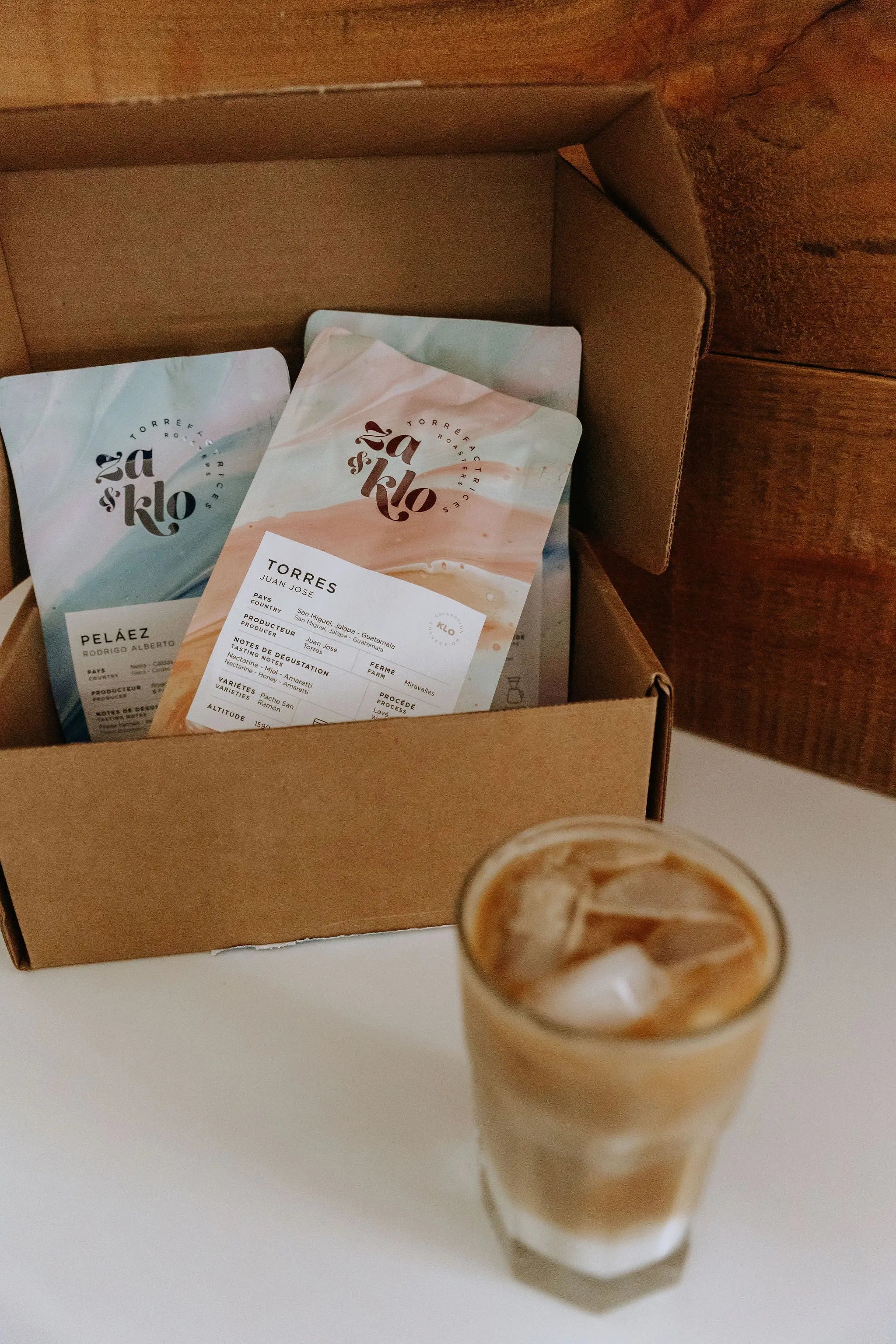 image de ZA & KLO BOITE TORREFACTRICES, Cafe microtorrefaction a montreal edition espresso. 3 sacs de cafe dans image