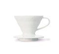 Hario V60-02 Porte-filtre en céramique blanc - Za & Klo Torréfactrices